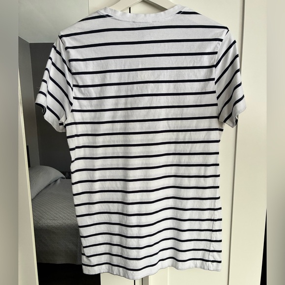 Banana Republic Navy and White Striped Tee - Picture 2 of 3